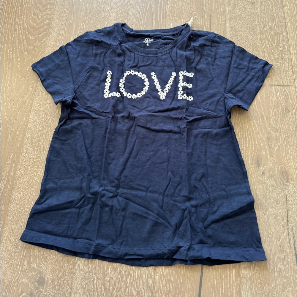 J. Crew flower love tee